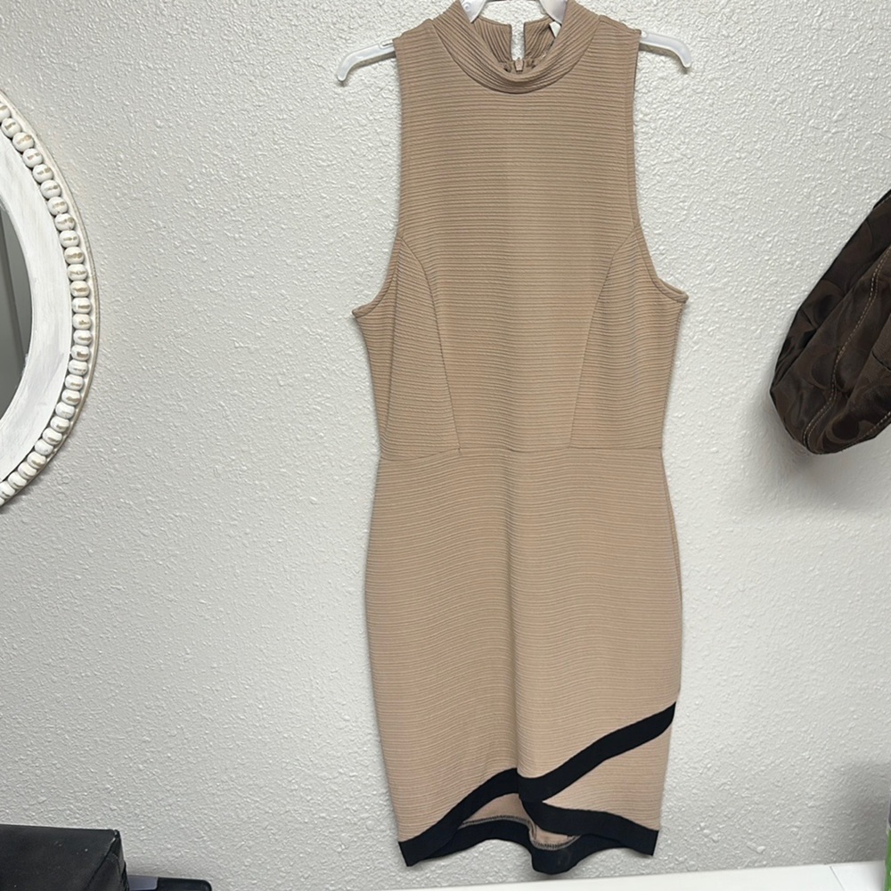 Charlotte Russe size medium, tan, and black